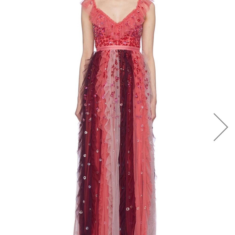 NWT Needle & Thread Rainbow Gown